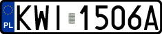 License plates of Poland, Regular car plates
