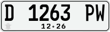 License plate of Indonesia, Regular plates