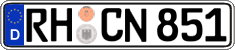 German license plate, Regular plates