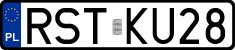 License plates of Poland, Regular car plates