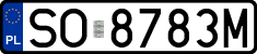 License plates of Poland, Regular car plates