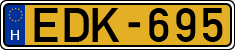 license plates of Hungary, Commercial vehicles (1990)