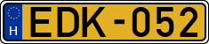 license plates of Hungary, Commercial vehicles (1990)