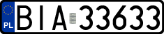 License plates of Poland, Regular car plates
