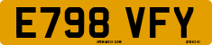 License plate of the United Kingdom, 1983 year system