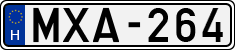 license plates of Hungary, Cars (1990)