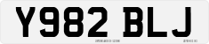 License plate of the United Kingdom, 1983 year system