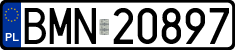 License plates of Poland, Regular car plates