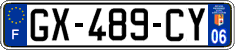 French license plate, SIV (ordinary)