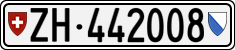 License plate of Switzerland, Cars