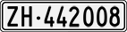 License plate of Switzerland, Cars