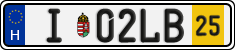 license plates of Hungary, Temporary (2022)