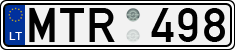 License plate of Lithuania, Cars