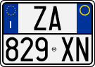 License plate of Italy, Cars (1994 year series)
