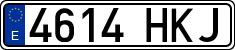 License plates of Spain, Ordinary (2000)