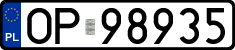 License plates of Poland, Regular car plates