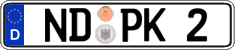 German license plate, Regular plates