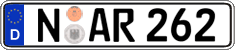German license plate, Regular plates