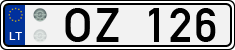 License plate of Lithuania, Trailers