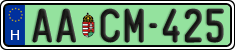 license plates of Hungary, Regular plates (2022)