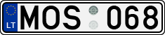 License plate of Lithuania, Cars