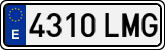 License plates of Spain, Ordinary (2000)