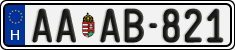 license plates of Hungary, Regular plates (2022)