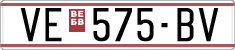 License plate of North Macedonia, Regular plates (1993)