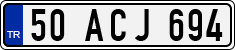 License plate of Turkey, Regular plates