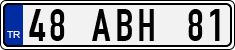 License plate of Turkey, Regular plates