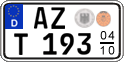 German license plate, Seasonal plates