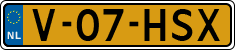 License plate of the Netherlands, Light Commercial Vehicles (1994 system)
