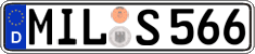 German license plate, Regular plates