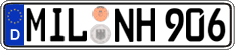 German license plate, Regular plates