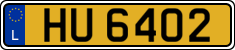 License plate of Luxembourg, 2003 year system
