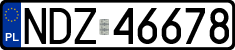 License plates of Poland, Regular car plates