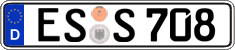 German license plate, Regular plates