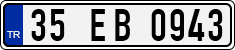 License plate of Turkey, Regular plates