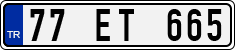 License plate of Turkey, Regular plates