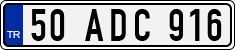 License plate of Turkey, Regular plates