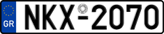 License plate of Greece, Cars