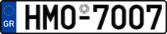 License plate of Greece, Cars