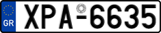 License plate of Greece, Cars