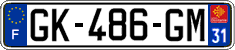 French license plate, SIV (ordinary)