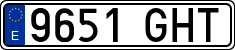 License plates of Spain, Ordinary (2000)