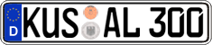 German license plate, Regular plates