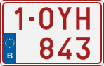 License plate of Belgium, Regular plates (2010)