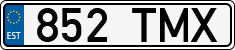 License plate of Estonia, Regular car plates