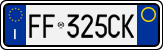 License plate of Italy, Cars (1994 year series)