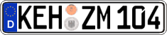 German license plate, Regular plates